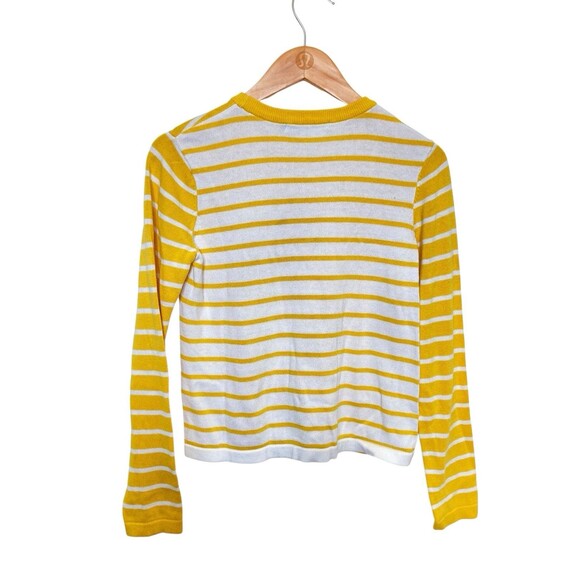 Royal Ivy Regatta New England Pullover Sweater Yellow White Long Sleeve S - Picture 2 of 11